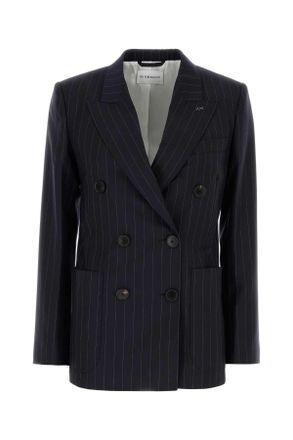 Givenchy Wool Pinstriped Blazer - Navy