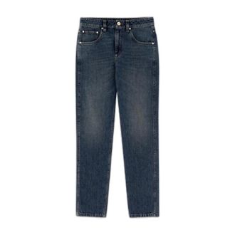 Brunello Cucinelli Jeans de corte recto - Jeans - Mujer - Azul - M