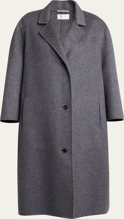 The Row Gustaf Cashmere-Silk Single-Breasted Coat