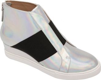 Linea Paolo Amber-L Leather Wedge Sneaker