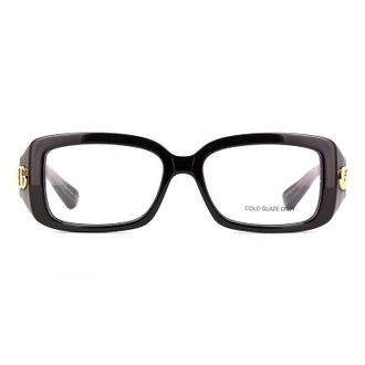 Gucci Rectangle Full-Rim Eyeglasses - Black