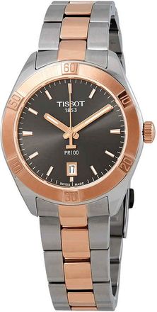 Tissot PR100 Anthracite Dial Ladies Watch T101.910.22.061.00
