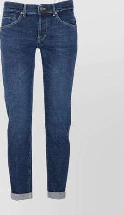 Dondup skinny fit trousers rolled cuffs