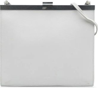 Celine Borsa a tracolla mini in pelle con gancio 2018 - Bianco