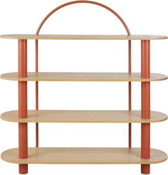 Maisons du monde Estanter&iacute;a en arco de metal color terracota 150 cm