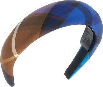 Vivienne Westwood Tartan Padded Headband - Blue