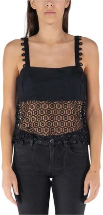 SIMKHAI Tops, Dames, Zwart, M, Dorian Bandeau Top