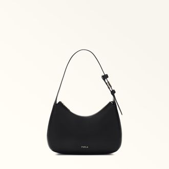 Furla Febe Borsa A Spalla S Nero Nero Pelle Di Vitello Sidney Donna