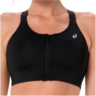 Asics Road Combination Zip Bra Sport-BH f&uuml;r Damen | schwarz
