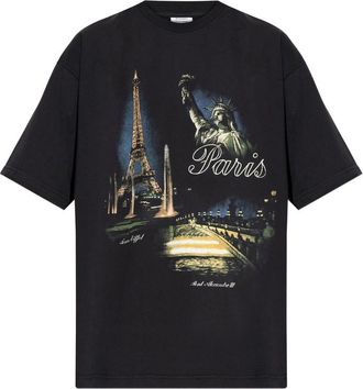 VETEMENTS Eiffel Tower-print T-shirt