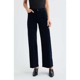 Frame Denim Le Slim Palazzo Corduroy Pants in Navy at Nordstrom Rack, Size 24