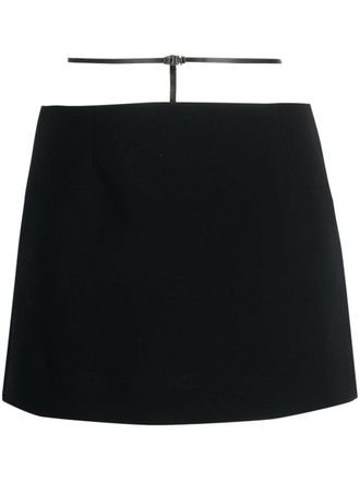 Dsquared2 strap-detail mini skirt - Zwart