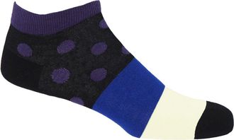 Peper Harow Mayfair Mens Trainer Socks - Purple