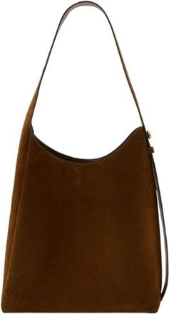 Tory Burch Romy Suede Hobo Bag - Dames - Schoudertassen - Bruin - ONE Size - Su&egrave;de - Tassen