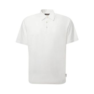 Zanone Polo Shirt met korte mouwen - Heren - Polos - Wit - 3XL - Katoen - Tops