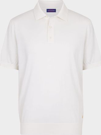 Stefano Ricci Mens Knit Short-Sleeve Polo Sweater