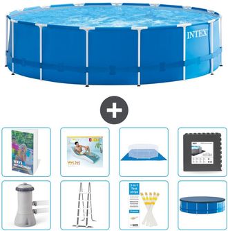 Intex Piscina Con Estructura Redonda - 457x122 Cm - 9-piezas S533