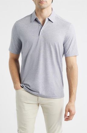 Johnston & Murphy XC Apex Heathered Performance Polo in Gray Heather at Nordstrom, Size Xx-Large