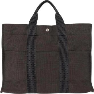 Herm&egrave;s Pre-owned Fourre-tout Herline - Dames - Vintage Shopper - Grijs - ONE Size - Vintage