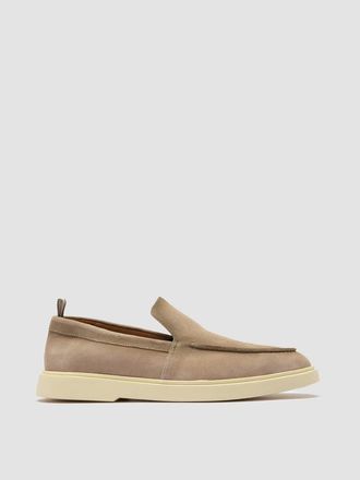 Officine Creative Bones 002 Suede Loafer in Beige at Nordstrom, Size 43.5