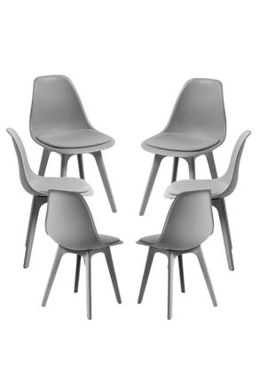 Regalos Miguel Packs Sillas Comedor - Pack 6 Sillas Dami Suprym - Gris Oscuro