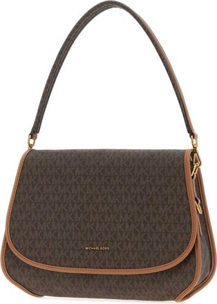 Michael Kors Womens Conv Shoulder Bag Brown Fabric