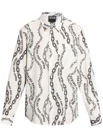 Versace Jeans Couture Chain Couture overhemd - Wit