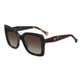 Carolina Herrera Sunglasses, female, Brown, 54 MM, Havana Sunglasses Brown Shaded Style HER