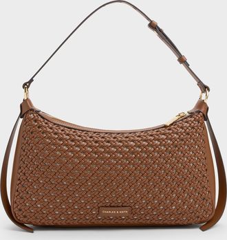 Charles & Keith Calla Woven Shoulder Bag