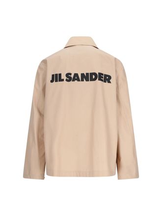 Jil Sander Mens Jackets Beige Cotton