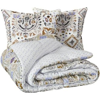 Atmosphera Atmosphera - Khafu Conjunto Estampado Azul 260x240cm Cr&eacute;ateur DInt&eacute;rieur