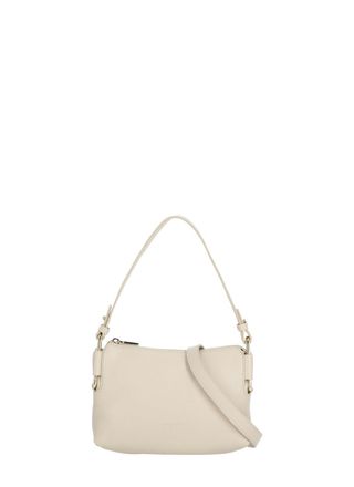 Coccinelle Mini Shoulder Bag In Pebbled Leather With Gold Accents