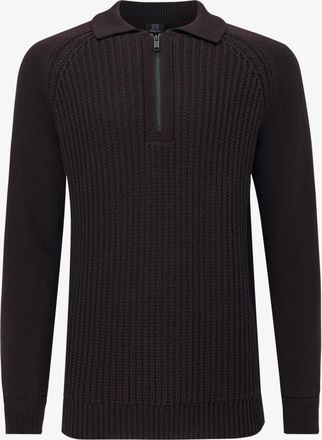 Genti Polo Zip | Bordeaux