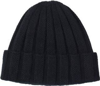 Sofiacashmere Cable Stitch Cuffed Cashmere Beanie in Black at Nordstrom Rack