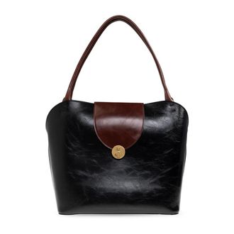 Versace Dames, Tassen, Zwart, Maat: ONE Size Leer