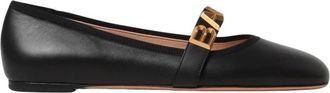 Bally Ballerina Shoes, female, Black, 2 UK, Elegant Black Ballerina Flats