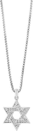 Effy Sterling Silver White Sapphire Star of David Pendant at Nordstrom