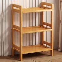 OEM Estanter&iacute;a De Bamb&uacute; De 3 Niveles: Almacenamiento Duradero Y Que Ahorra Espacio Para La Cocina, El Ba&ntilde;o Y La Sala De Estar Estanter&iacute;a Independiente Con