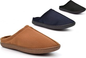 Generic Mens Comfort Slippers Size 6 Boys Slippers Size 12 Slip On Slipper Mens Mule Slipper Slip On Comfort Lightweight Sizes 6-12 Navy/Black/Tan 11 UK