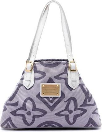Louis Vuitton Pre-owned Tahitienne Cabas PM - Dames - Vintage Handtas - Paars - ONE Size - Leer - Vintage
