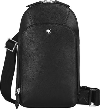Montblanc Black Sartorial Leather Sling Bag