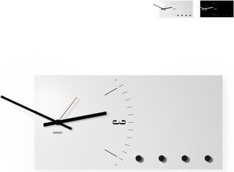 Itamoby Pizarra Magn&eacute;tica Organizador Llavero Reloj De Pared Clock & More - Gris