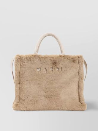 Marni small teddy basket handbag