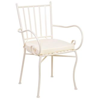 Wanderlust Deco Sill&oacute;n de forja con coj&iacute;n 58 x 54 x 88h cm