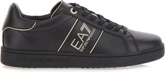 Emporio Armani Classic Sneakers - Heren - Sneakers - Zwart - 46 EU - Leer - Schoenen