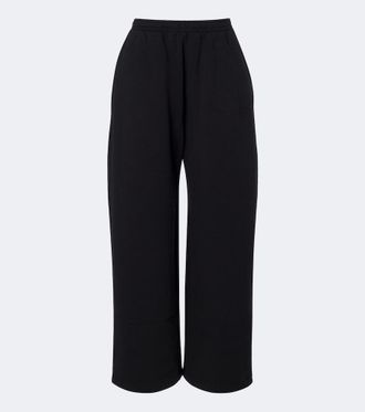 Balenciaga Pantalones deportivos de algod&oacute;n con logo