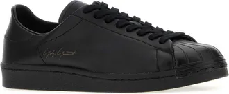 Yohji Yamamoto Unisex Black Leather Sneakers