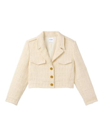 St. John Avery textured jacket - Neutrals