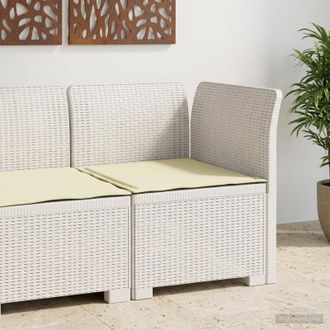 vidaXL Vidaxl Divano Da Giardino A 1 Posto Con Cuscino Aspetto Rattan Pp