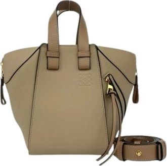 Loewe Pre-owned Handbags, female, Beige, Size: ONE SIZE Pre-owned Leather Handbag